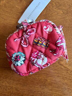 Vera Bradley candy zipper pouch bag charm NWT